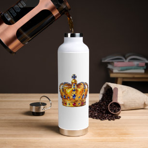 Königliche goldene Krone Trinkflasche