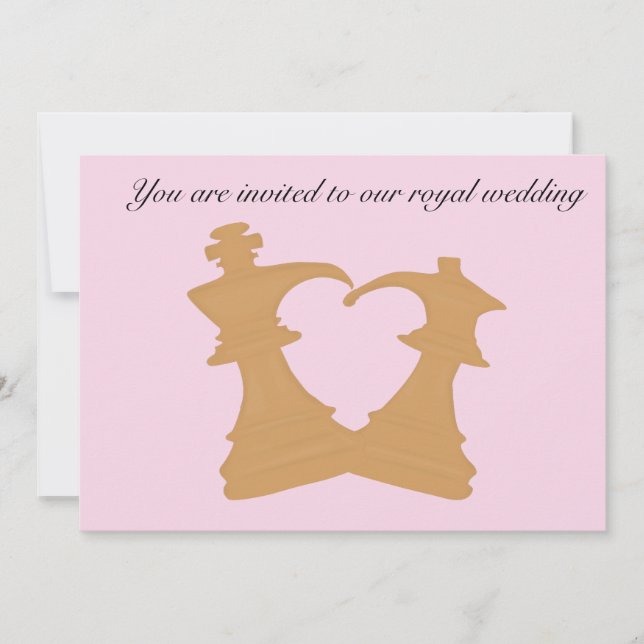 Königliche Hochzeit Einladung (Vorderseite)