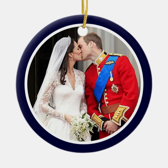 Königliche Hochzeit Keramikornament (Vorne)