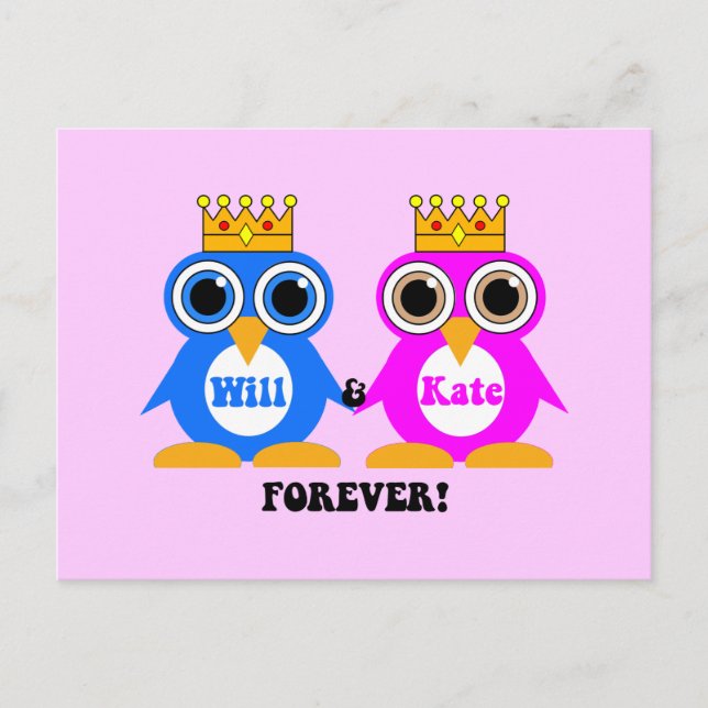 Königliche Hochzeit Postkarte (Vorderseite)