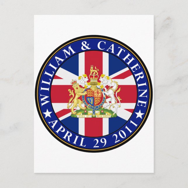 Königliche Hochzeit Postkarte (Vorderseite)