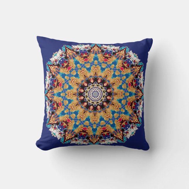 Königliche Hoheit Kaleidoskop Pillow in 2 Größen Kissen (Vorderseite)
