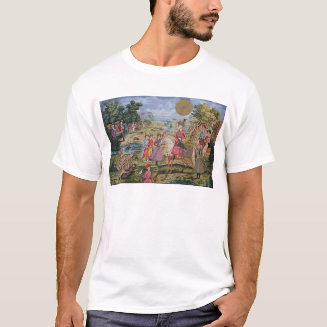 Königliche Jagd, von Isfahan, der Iran T-Shirt (Vorderseite)