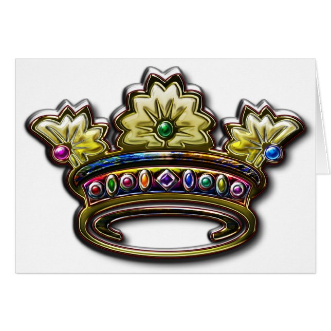 Königliche jeweled Krone (Vorderseite (Horizontal))