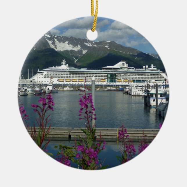 Königliche Karibische Meere in Seward Alaska Keramik Ornament (Vorne)