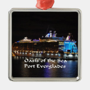 Königliche karibische Oase der Meere Ornament Aus Metall