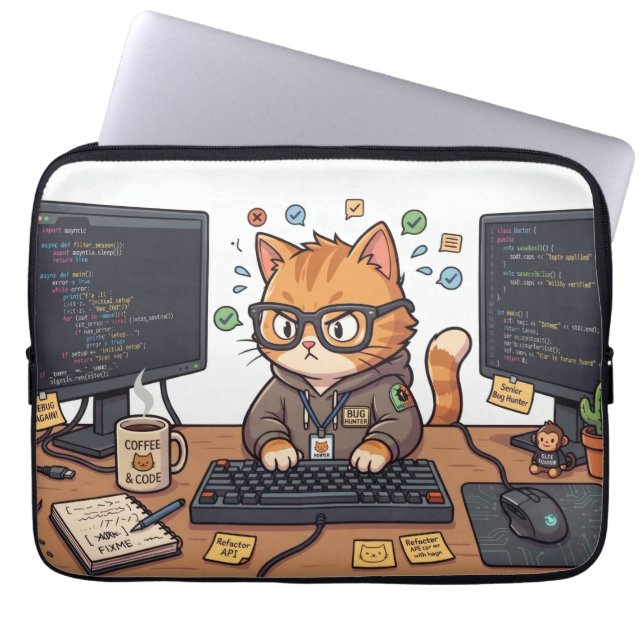 Königliche Katzen-Laptoptasche Laptopschutzhülle (Vorderseite)
