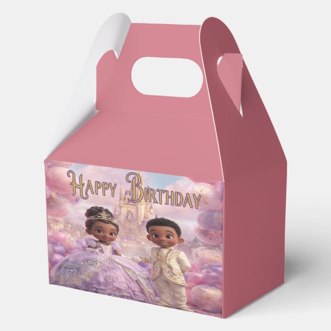 Königliche Kleinkind-Feier Geschenkschachtel (Rückseite)