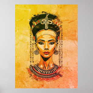 Königliche Königin Ägyptens – Moderne Neo-Pharao-K Poster