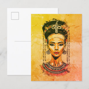 Königliche Königin Ägyptens – Moderne Neo-Pharaone Postkarte