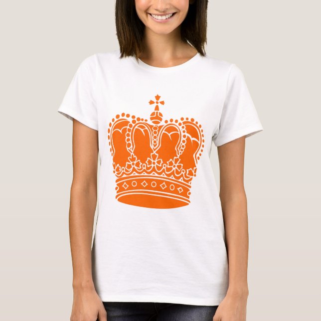Königliche Krone - Orange T-Shirt (Vorderseite)