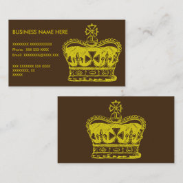 Königliche Kronen-Grafik Visitenkarte