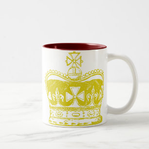 Königliche Kronengrafik Zweifarbige Tasse