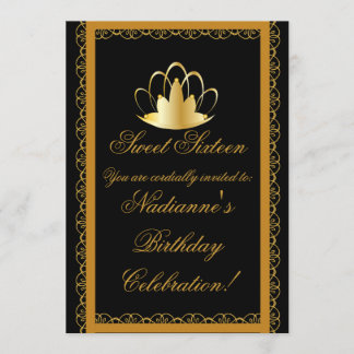 Königliche Krönung 16. Geburtstag Ball-Fertigen Einladung