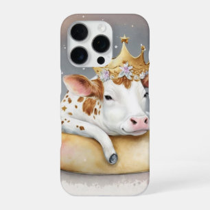 Königliche Kuh träumt auf dem Käsethrone           iPhone 16 Pro Hülle
