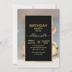 Königliche Kuh träumt von Käse Throne Einladung