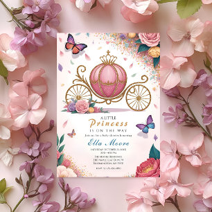 Königliche Kutsche Prinzessin Baby Shower Einladung