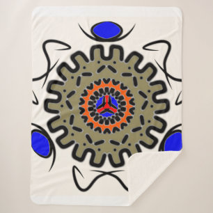 Königliche Mandala-Weichheit Sherpadecke