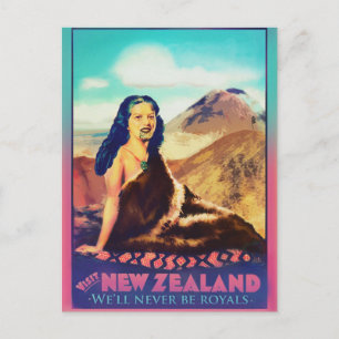 Königliche Maori-Frauenkarte Postkarte