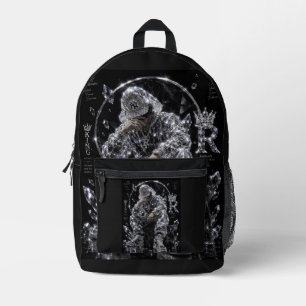 Königliche Mentalität Diamant Streetwear Ästhetik Bedruckter Rucksack