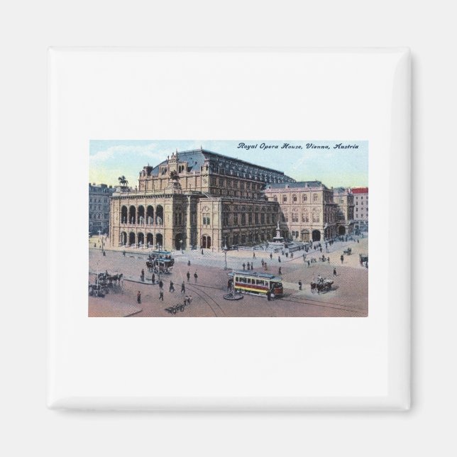 Königliche Oper, Wien, Österreich, c1915 Vintag Magnet (Vorne)