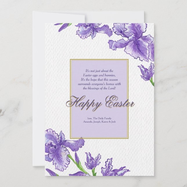 Königliche Ostern-Gruß-Karte Feiertagskarte (Vorderseite)