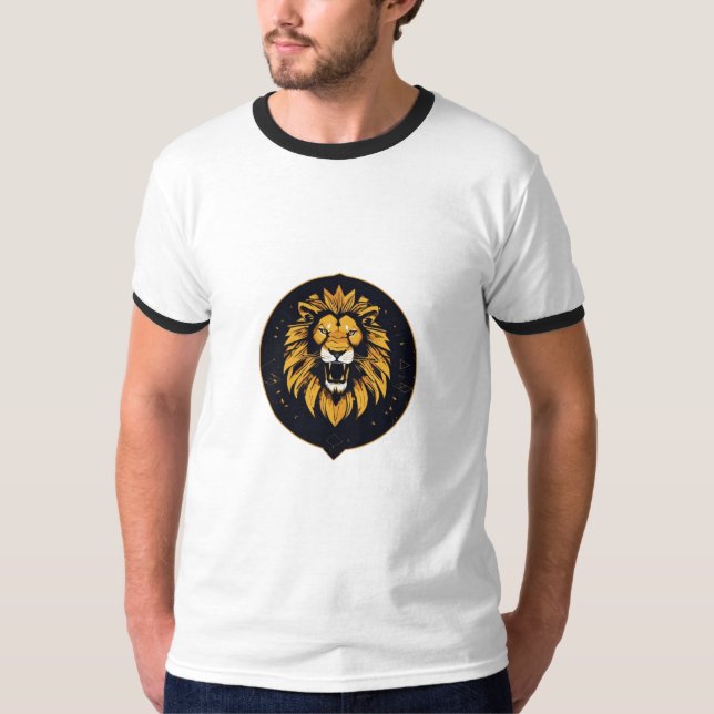 königliche Pose eines Löwen T-Shirt (Vorderseite)