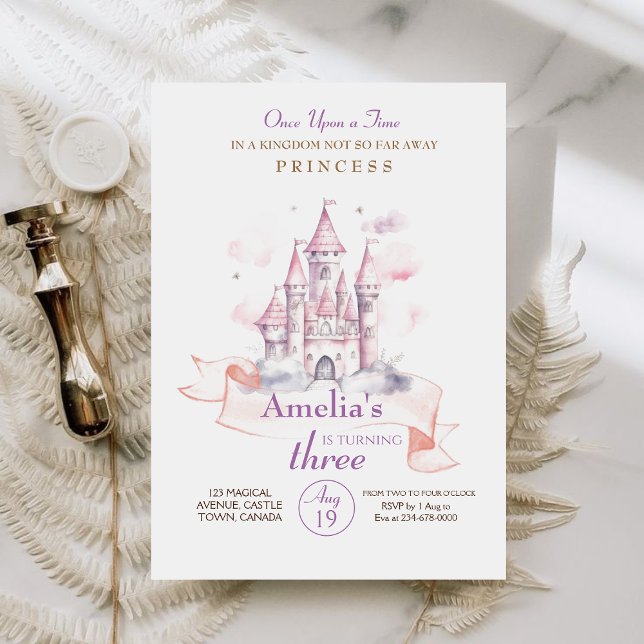 Königliche Prinzessin Birthday Party Einladung (Von Creator hochgeladen)