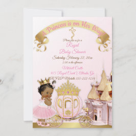 Königliche Prinzessin Burg Beförderung Pink Gold G Einladung