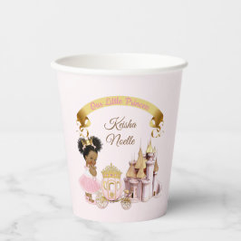Königliche Prinzessin Burg Beförderung Pink Gold G Pappbecher