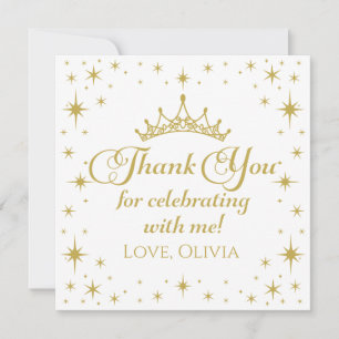 Königliche Prinzessin Dankeschön Einladung