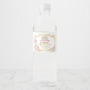 Königliche Prinzessin Rosa Kürbis-Kutsche Flaschen Wasserflaschenetikett