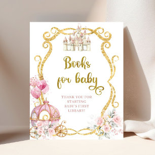 Königliche Prinzessin Rosa Kutsche Bücher für Baby Poster