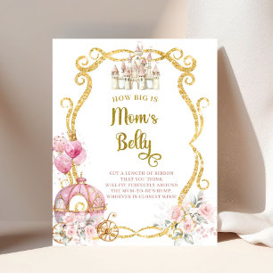 Königliche Prinzessin Wie groß ist Mamas Bauch Sch Poster