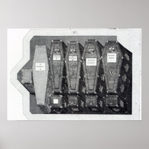 Königliche Särge an Westminster Abbey Poster