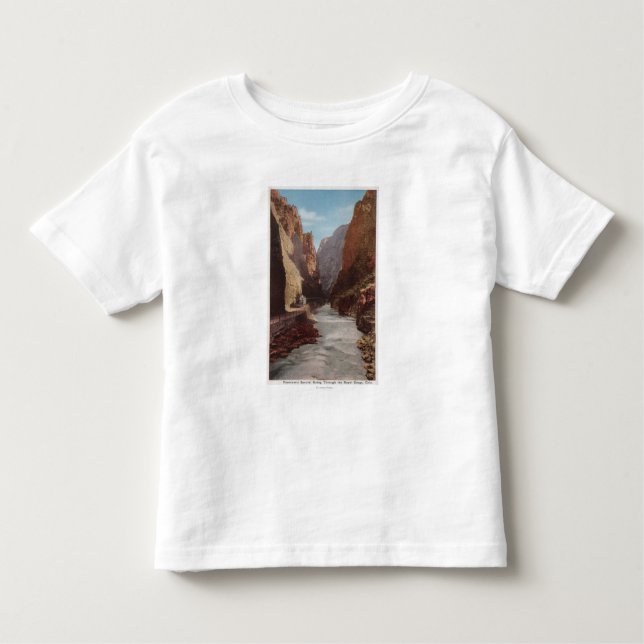 Königliche Schlucht, Co - Ansicht des Zugs, Fluss Kleinkind T-shirt (Vorderseite)