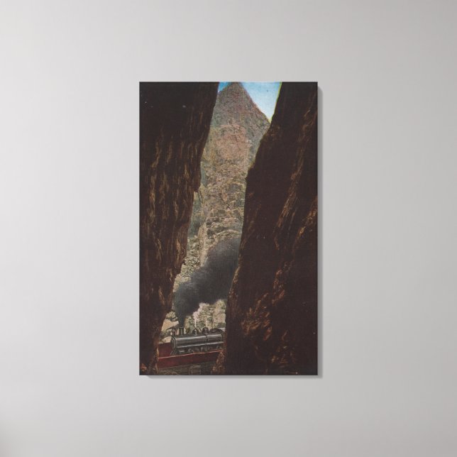 Königliche Schlucht, CO - Ansicht eines Crevice in Leinwanddruck (Vorderseite)
