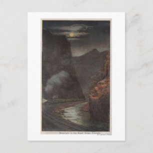 Königliche Schlucht, CO - Mondlicht Aussicht auf Z Postkarte