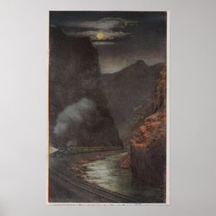 Königliche Schlucht, Co - Mondschein-Ansicht des Poster