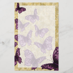 Königliche Schmetterlinge (violett) Briefpapier