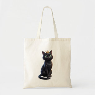 Königliche schwarze Katzen-Tasche Tragetasche