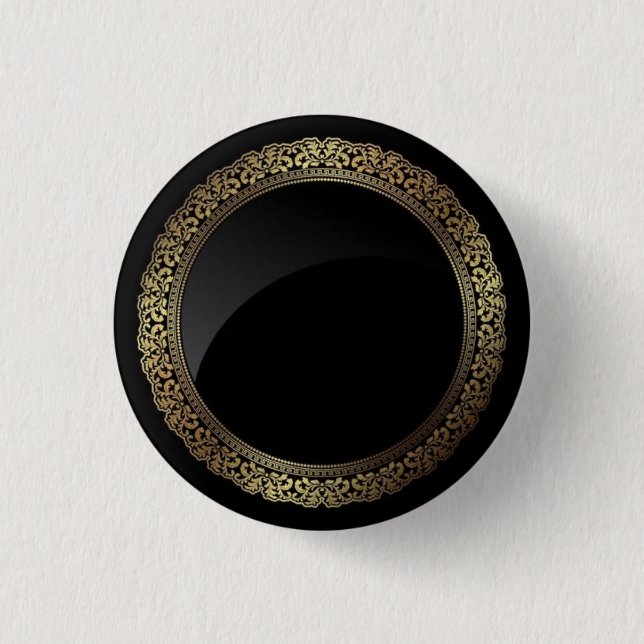 Königliche schwarze Taste Button (Vorderseite)