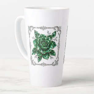 Königliche Smaragd-Kristall-Blumenkollektion Milchtasse