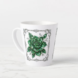 Königliche Smaragd-Kristall-Blumenkollektion Milchtasse
