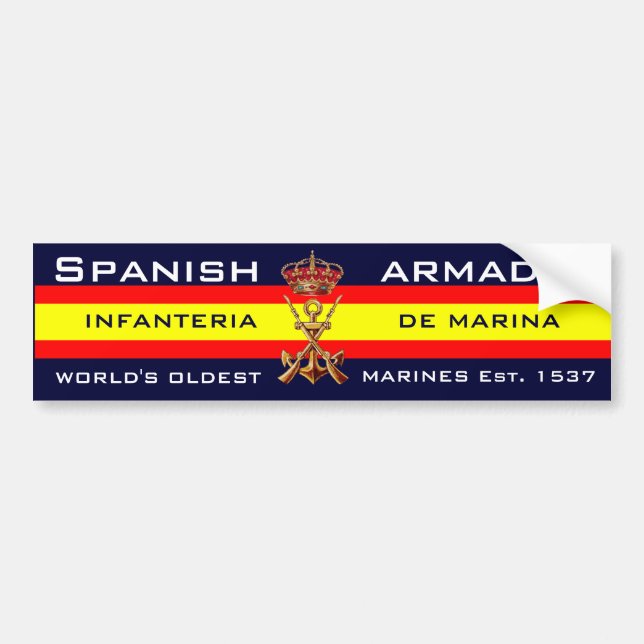 Königliche spanische Marinesoldaten Autoaufkleber (Vorne)