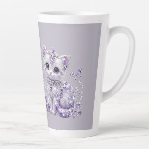 Königliche Violette Verzierte Kitten-Fantasie Milchtasse