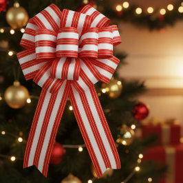 Königliche Weihnachtsstreifen Satinband