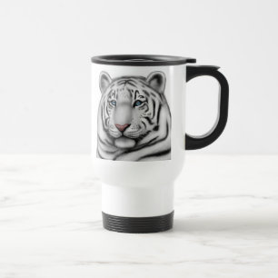 Königliche weiße Tiger-Reise-Tasse Reisebecher