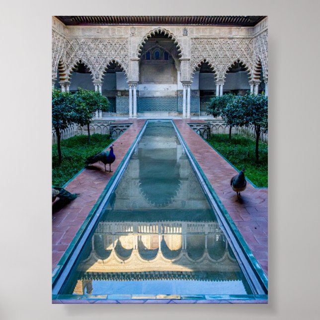 Königlicher Alcázar von Sevilla Poster (Vorne)