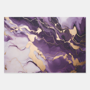 Königlicher Amethyst Geschenkpapier Set